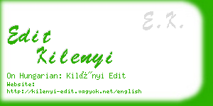 edit kilenyi business card